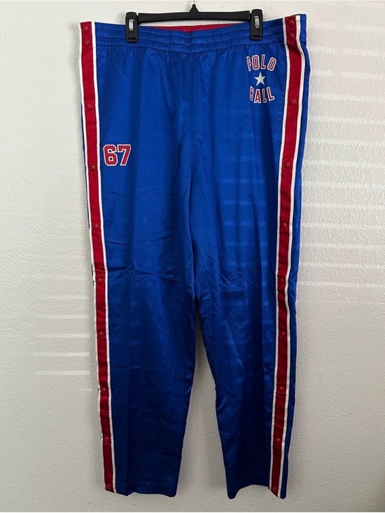 Ralph Lauren Other - Ralph Lauren Blue, Red & White Polo Ball Snap-Front Pants Detail